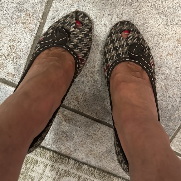 PRADA Houndstooth peep toe pumps - Picture 7 of 12